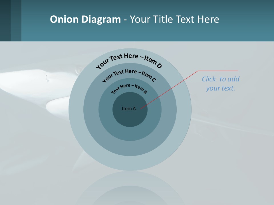 A Shark Is Swimming In The Blue Water PowerPoint Template