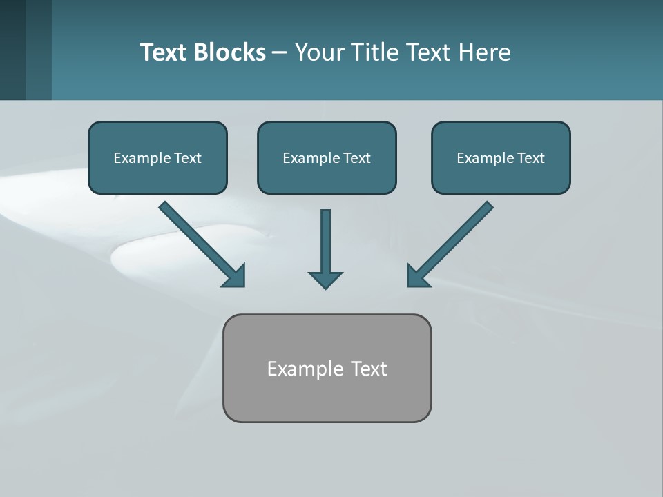 A Shark Is Swimming In The Blue Water PowerPoint Template