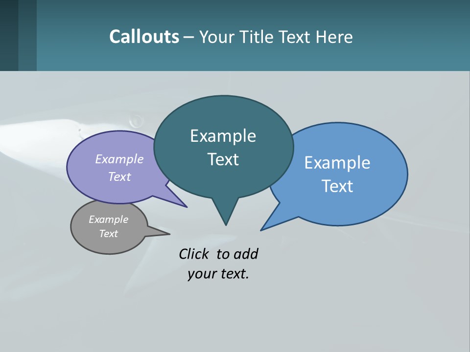 A Shark Is Swimming In The Blue Water PowerPoint Template