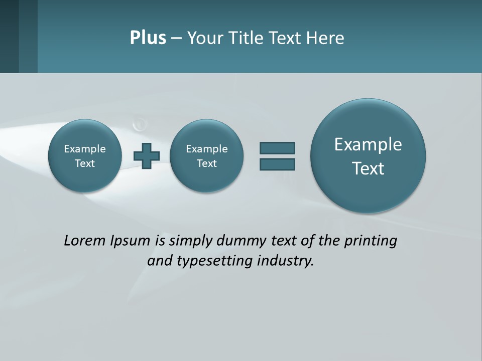 A Shark Is Swimming In The Blue Water PowerPoint Template