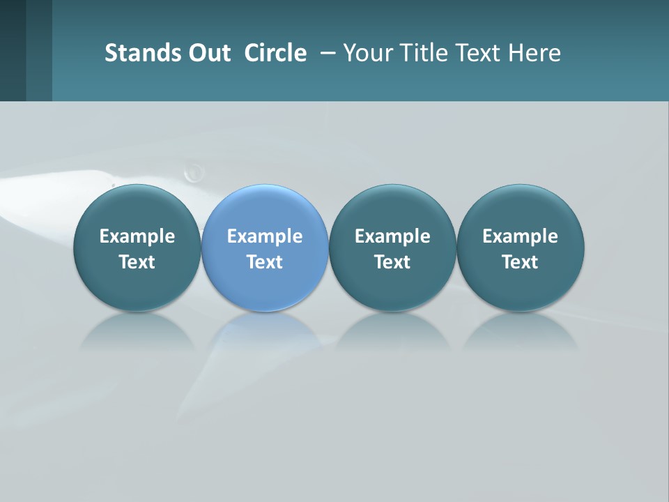 A Shark Is Swimming In The Blue Water PowerPoint Template