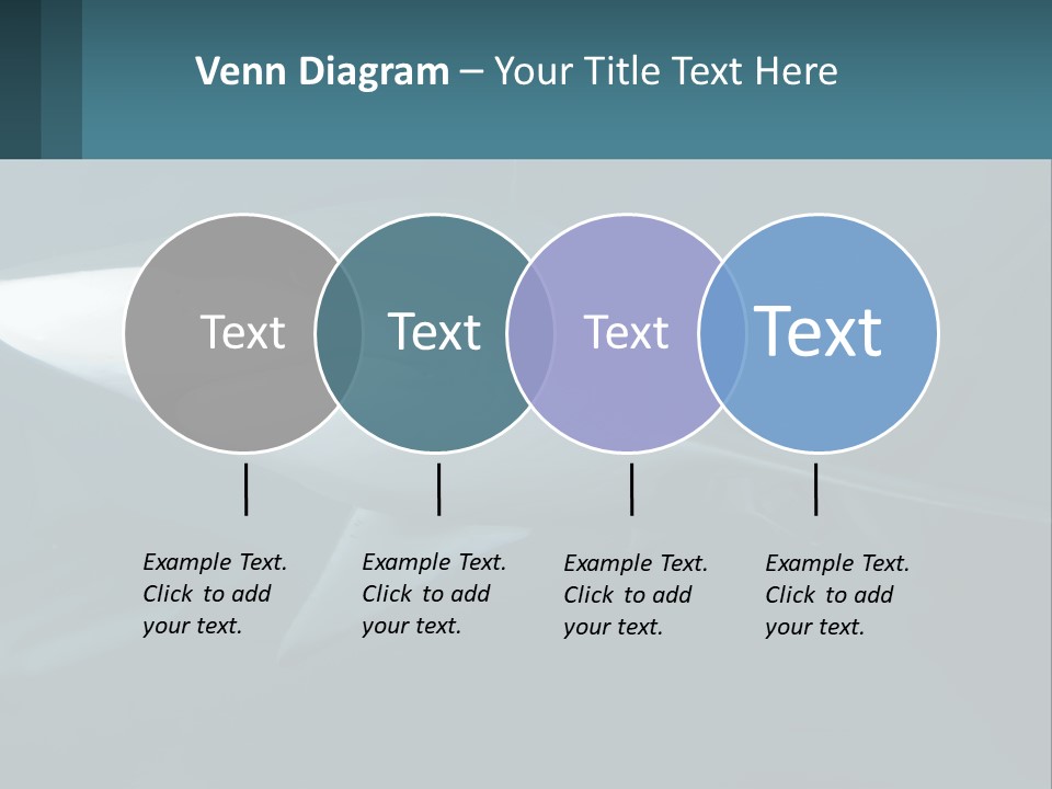 A Shark Is Swimming In The Blue Water PowerPoint Template