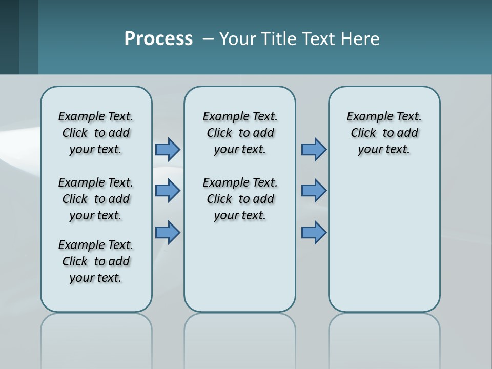 A Shark Is Swimming In The Blue Water PowerPoint Template