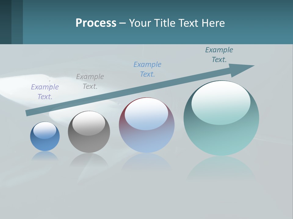 A Shark Is Swimming In The Blue Water PowerPoint Template