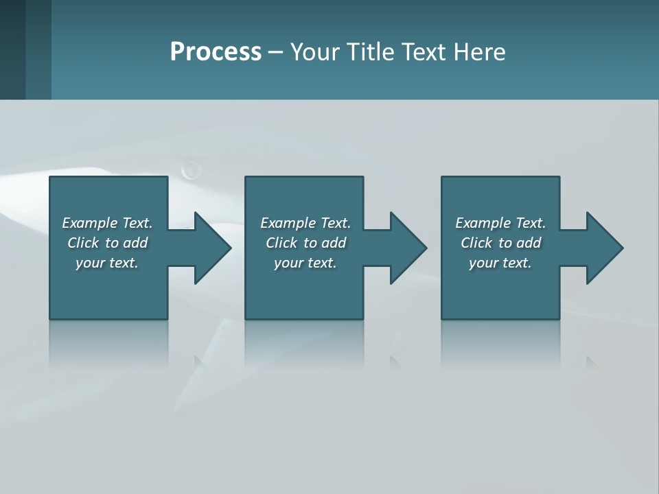 A Shark Is Swimming In The Blue Water PowerPoint Template