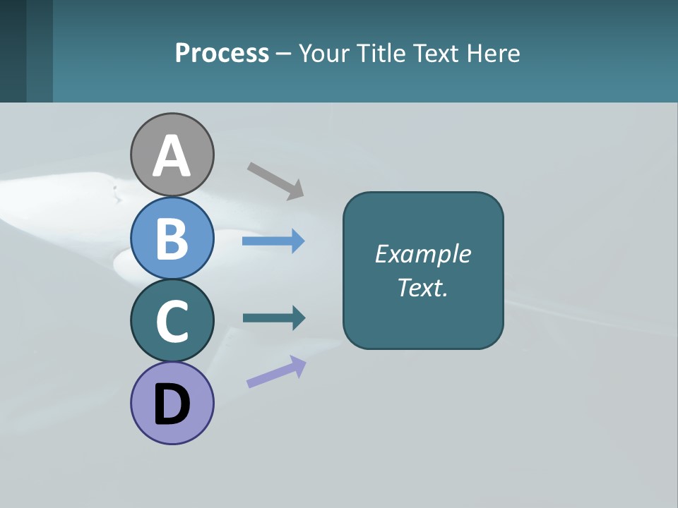 A Shark Is Swimming In The Blue Water PowerPoint Template