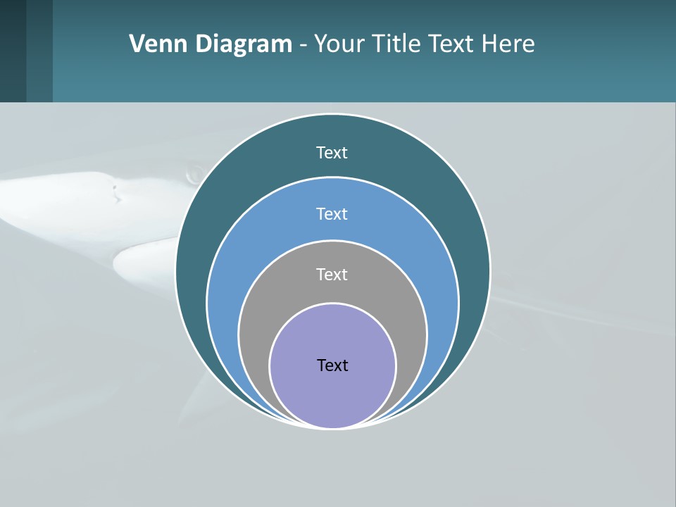 A Shark Is Swimming In The Blue Water PowerPoint Template