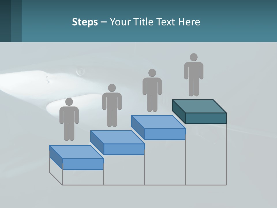 A Shark Is Swimming In The Blue Water PowerPoint Template