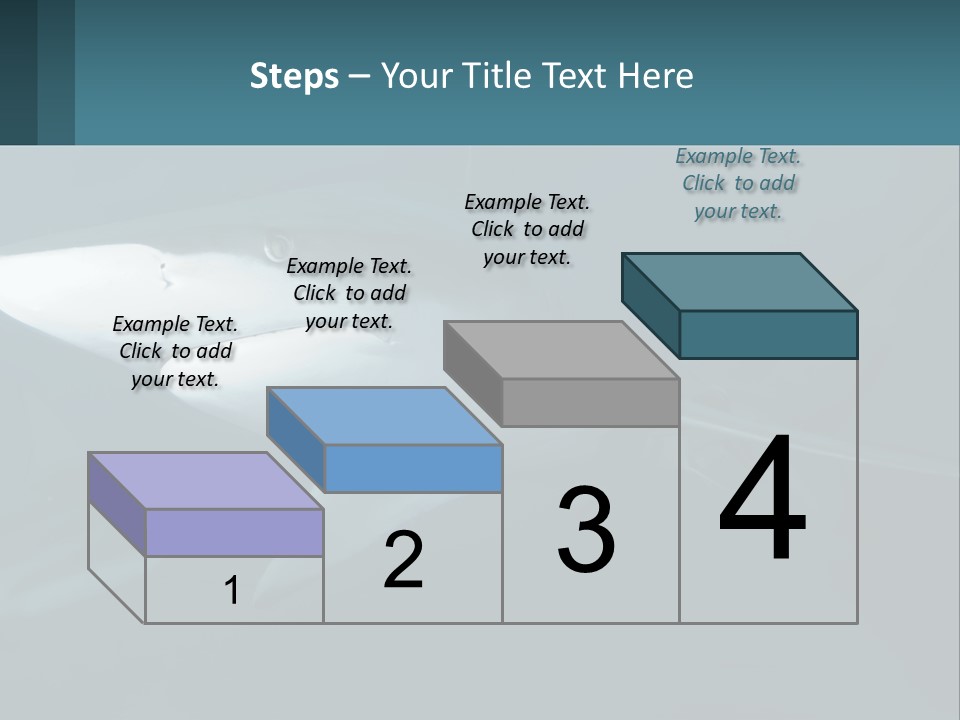 A Shark Is Swimming In The Blue Water PowerPoint Template