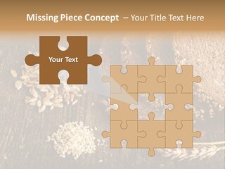 A Bunch Of Bread On A Wooden Table PowerPoint Template