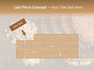 A Bunch Of Bread On A Wooden Table PowerPoint Template
