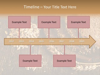 A Bunch Of Bread On A Wooden Table PowerPoint Template