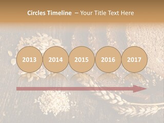 A Bunch Of Bread On A Wooden Table PowerPoint Template