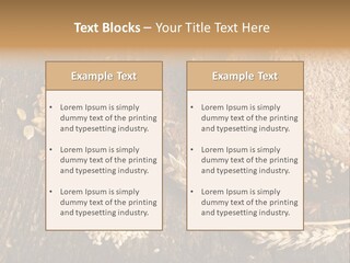 A Bunch Of Bread On A Wooden Table PowerPoint Template