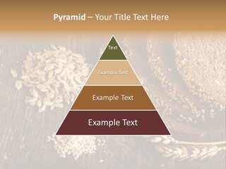 A Bunch Of Bread On A Wooden Table PowerPoint Template