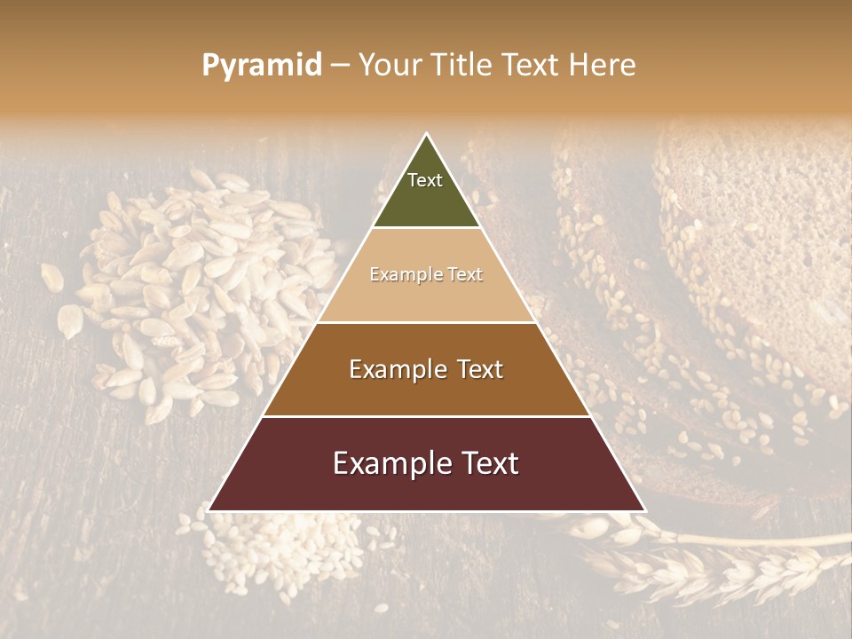 A Bunch Of Bread On A Wooden Table PowerPoint Template