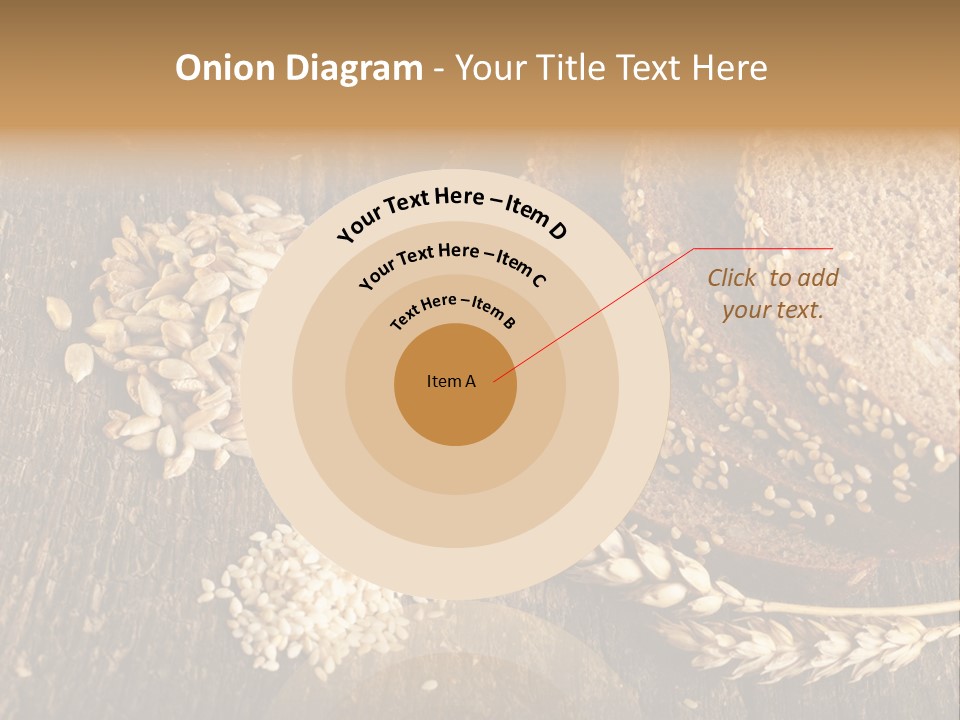 A Bunch Of Bread On A Wooden Table PowerPoint Template