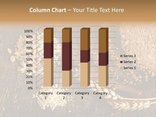 A Bunch Of Bread On A Wooden Table PowerPoint Template