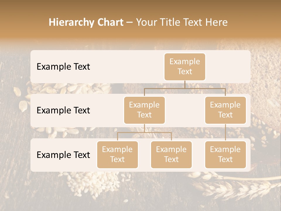 A Bunch Of Bread On A Wooden Table PowerPoint Template