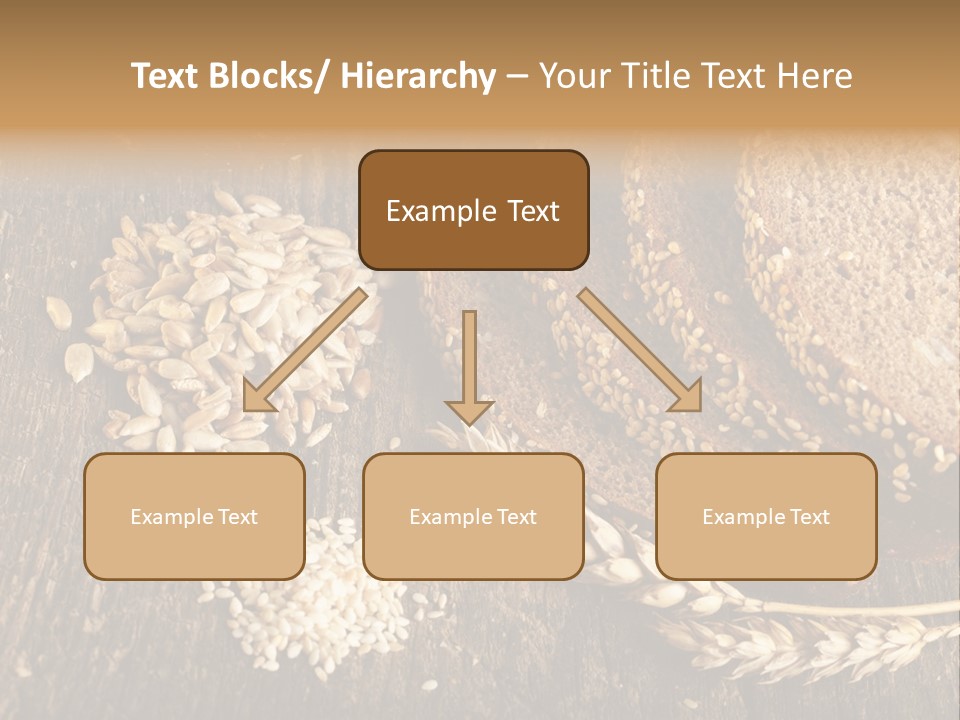 A Bunch Of Bread On A Wooden Table PowerPoint Template