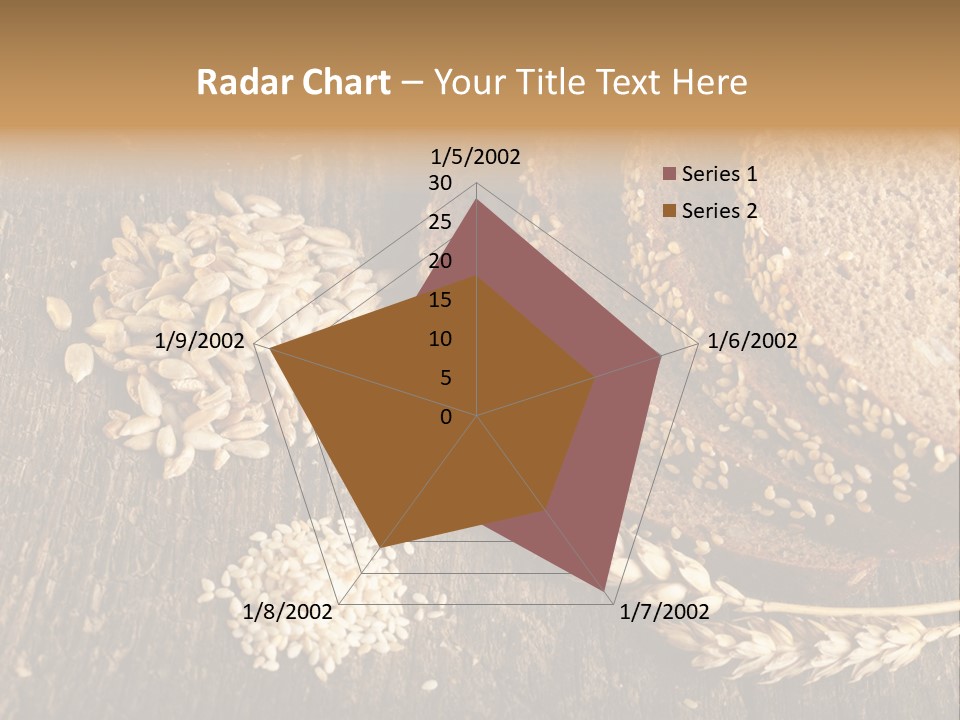 A Bunch Of Bread On A Wooden Table PowerPoint Template