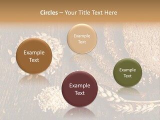 A Bunch Of Bread On A Wooden Table PowerPoint Template