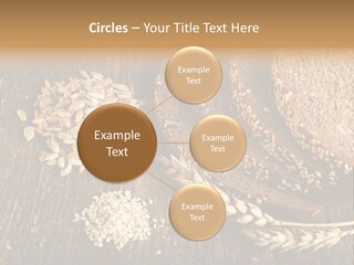 A Bunch Of Bread On A Wooden Table PowerPoint Template
