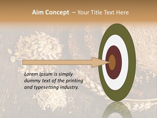 A Bunch Of Bread On A Wooden Table PowerPoint Template