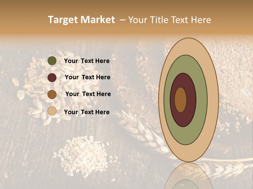 A Bunch Of Bread On A Wooden Table PowerPoint Template