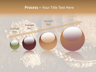 A Bunch Of Bread On A Wooden Table PowerPoint Template