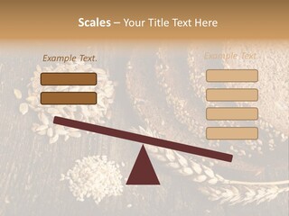 A Bunch Of Bread On A Wooden Table PowerPoint Template