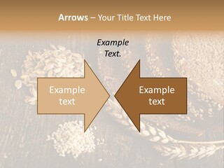 A Bunch Of Bread On A Wooden Table PowerPoint Template