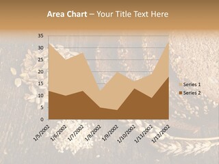A Bunch Of Bread On A Wooden Table PowerPoint Template