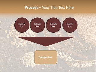 A Bunch Of Bread On A Wooden Table PowerPoint Template