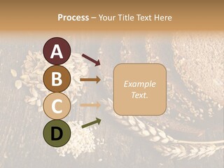 A Bunch Of Bread On A Wooden Table PowerPoint Template