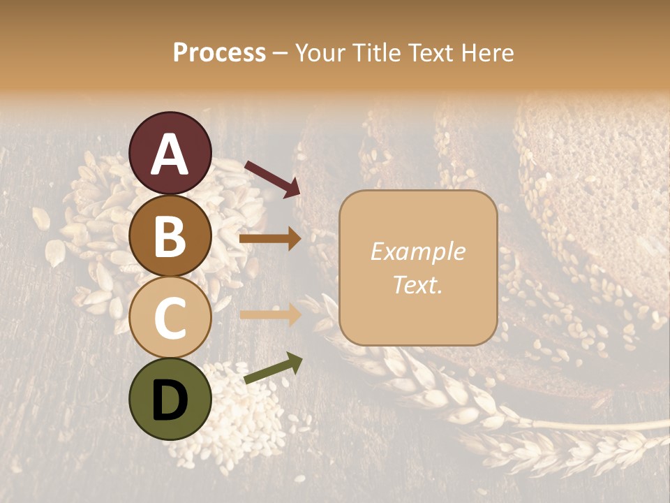 A Bunch Of Bread On A Wooden Table PowerPoint Template