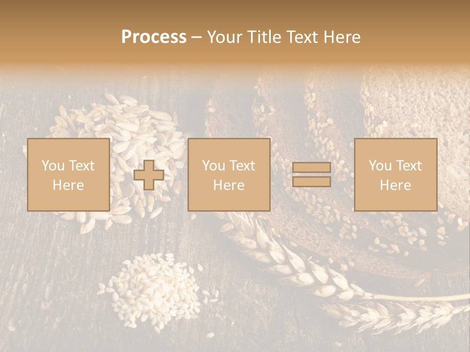 A Bunch Of Bread On A Wooden Table PowerPoint Template