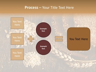 A Bunch Of Bread On A Wooden Table PowerPoint Template