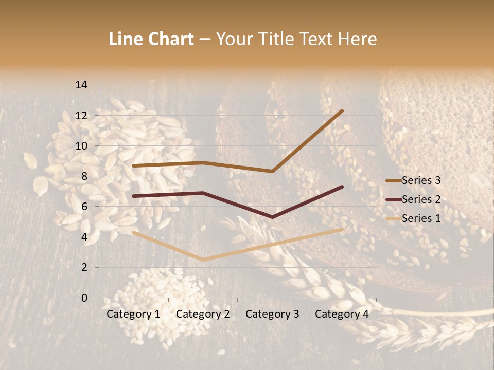 A Bunch Of Bread On A Wooden Table PowerPoint Template