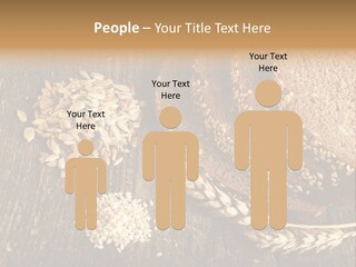 A Bunch Of Bread On A Wooden Table PowerPoint Template