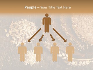 A Bunch Of Bread On A Wooden Table PowerPoint Template