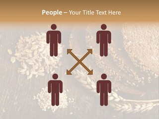 A Bunch Of Bread On A Wooden Table PowerPoint Template