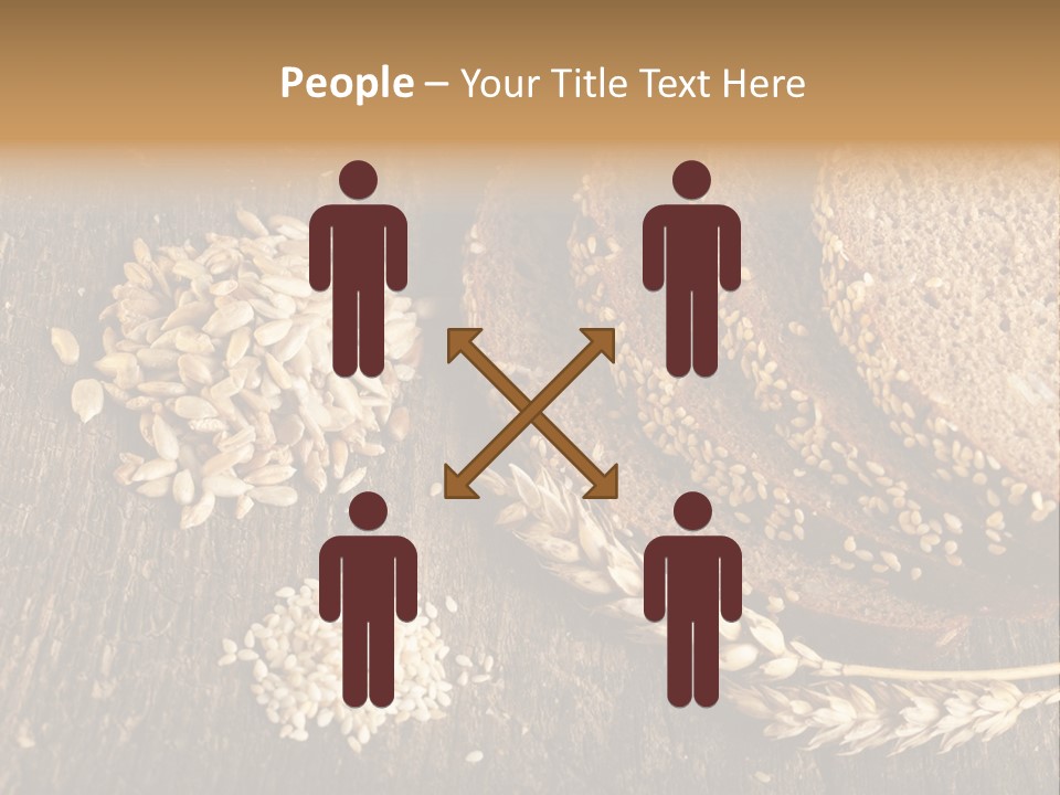 A Bunch Of Bread On A Wooden Table PowerPoint Template