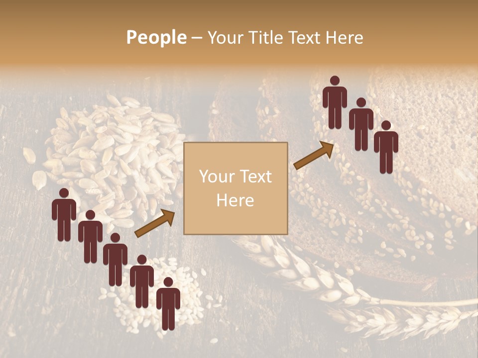 A Bunch Of Bread On A Wooden Table PowerPoint Template