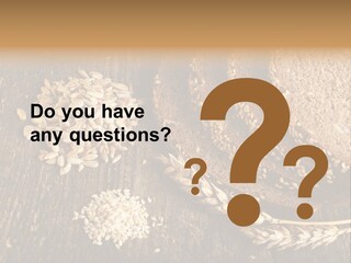 A Bunch Of Bread On A Wooden Table PowerPoint Template