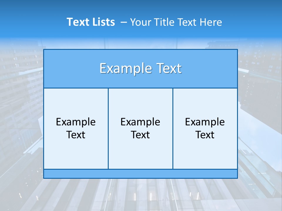 An Apple Logo Is Reflected In A Glass Building PowerPoint Template
