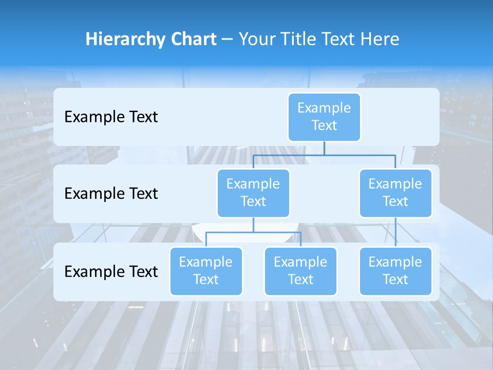 An Apple Logo Is Reflected In A Glass Building PowerPoint Template