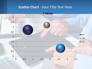 A Group Of People Sitting Around A Table With A Tablet PowerPoint Template