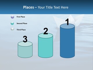 A Paper Boat Floating On Top Of A Body Of Water PowerPoint Template