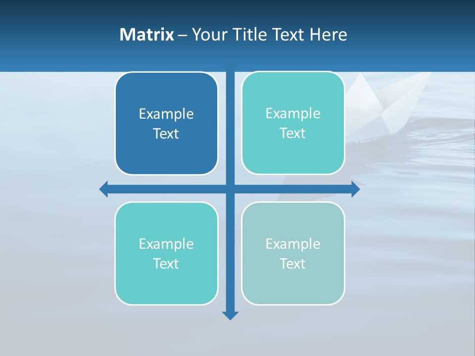 A Paper Boat Floating On Top Of A Body Of Water PowerPoint Template
